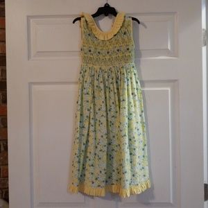Smocked girls dress